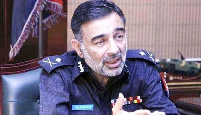 Former inspector general of the Khyber Pakhtunkhwa and grade-22 officer of the Police Service of Pakistan Salahuddin Khan Mahsud.— KP police website/File