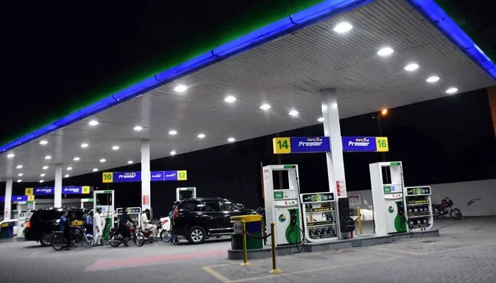 A view of empty petrol pump in the federal capital Islamabad. — Online/File