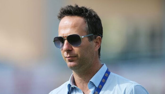 Television pundit and former England captain Michael Vaughan before the start of play. — Reuters/File