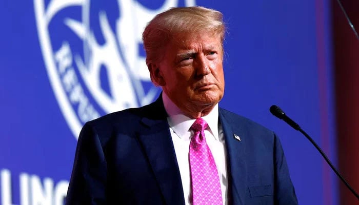 Donald Trump attends the Oakland County GOP Lincoln Day Dinner in Novi, Michigan, US, June 25, 2023. — Reuters