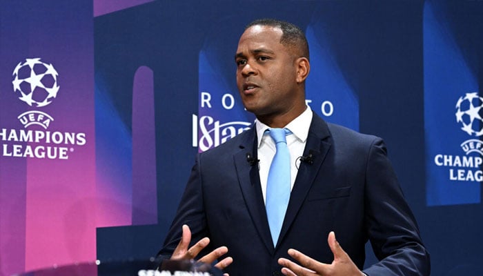 Patrick Kluivert attends a draw ceremony for the Champions League. —AFP/File