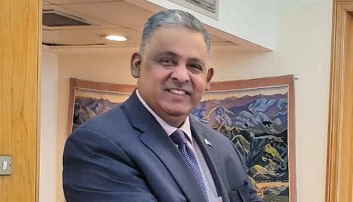 Pakistans Additional Foreign Secretary for Middle East Ambassador Rizwan Saeed Sheikh. — Foreign Office/File