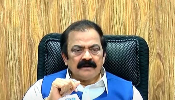 Adviser to the Prime Minister on Political and Public Affairs Rana Sanaullah. —PID/File