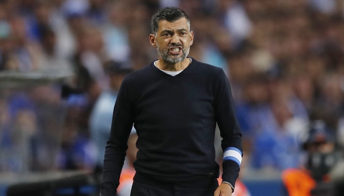 Soccer Football - Primeira Liga - FC Porto v GD Chaves - Estadio do Dragao, Porto, Portugal - September 10, 2022 FC Porto coach Sergio Conceicao reacts. — Reuters