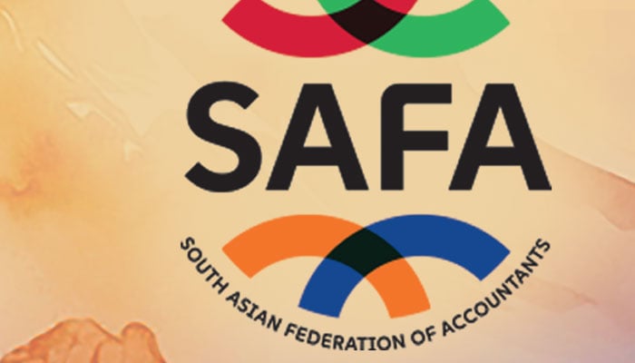 The image shows the logo of the South Asian Federation of Accountants (SAFA). — The News Print Edition/File