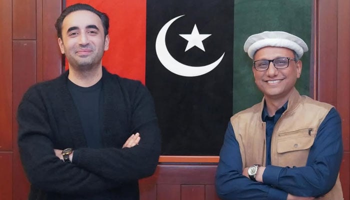 Sindh Local Government Minister Saeed Ghani is seen along with Pakistan Peoples Party Chairman Bilawal Bhutto Zardari at the Bilawal House on January 9, 2025. — Facebook@PPP Digital Gilgit Baltistan