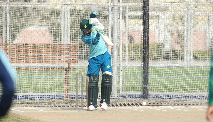 Pakistan squad begins practice for Tri-nation series