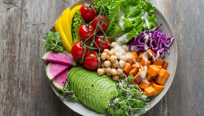 A representational image of a bowl of vegetables and fruit. — Unsplash/File