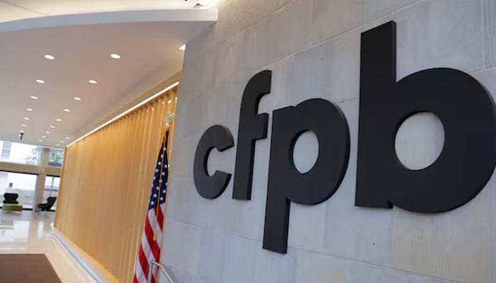 Signage is seen at the Consumer Financial Protection Bureau (CFPB) headquarters in Washington, DC, US, May 14, 2021. — Reuters