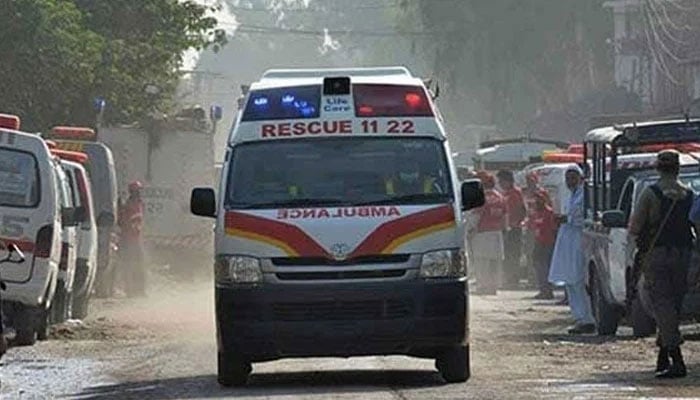 Representational image of an ambulance approaching an incident site. — AFP/File