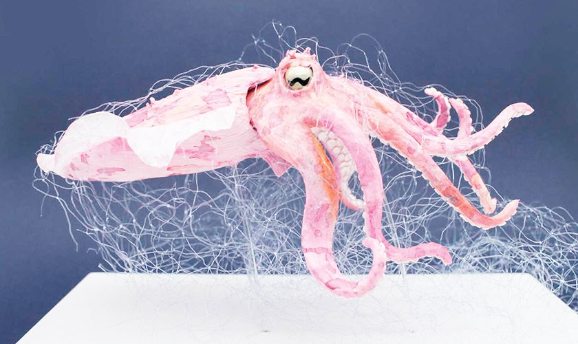 Paper artistry: revealing the beauty and plight of ocean life