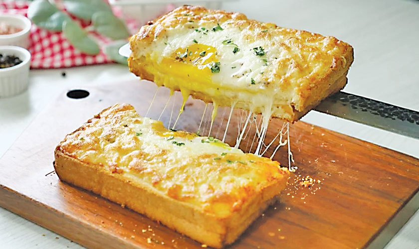 Crispy Egg Cheese Toast