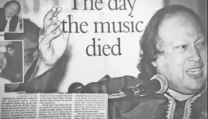 Nusrat Fateh Ali Khan’s passing and the grief that followed were not restricted to Pakistan. Newspaper headlines across the world also echoed the same sentiment, acknowledging his death as an irreversible loss.