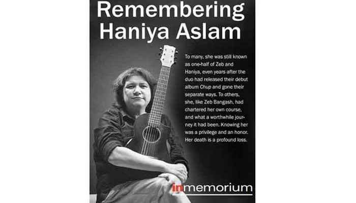 Remembering Haniya Aslam