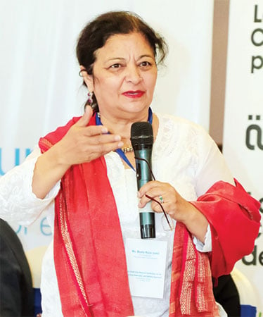 “Believe in yourself; stay humble and keep growing to learn, unlearn and relearn” - Baela Raza Jamil