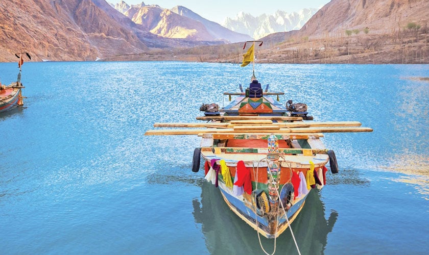 Attabad Lake in Hunza, Pakistan