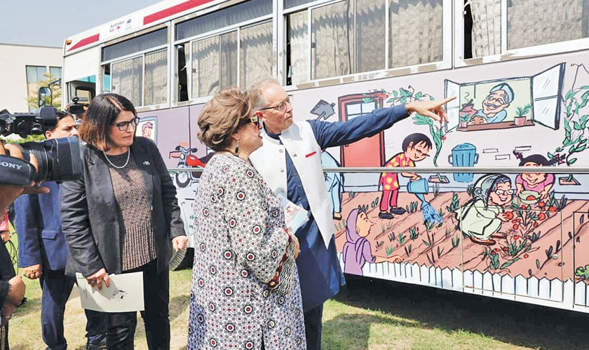 Bus art to create awareness