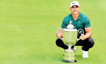 Koepka becomes a major golf threat