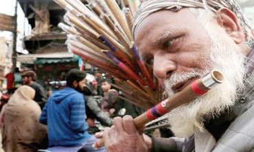 Flutes of his labour