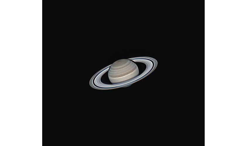 Saturn, the ringed giant. The black line in between the rings is the Cassini division. Photo courtesy: Shoaib Usman.