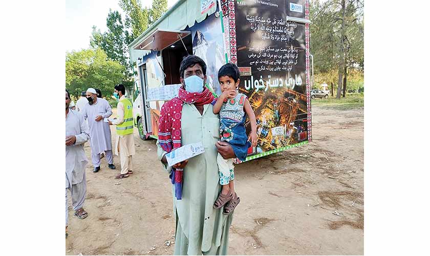 Mari Mobile Dastarkhwan provides breakfast and dinner to more than 600 daily wage earners, street children, and people from shelter houses. — Images: Supplied