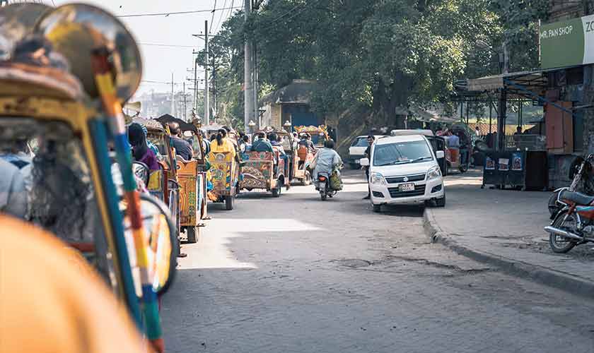 Bustling through the crowded streets on a colourful procession of Rangeela Rickshaws is fun.