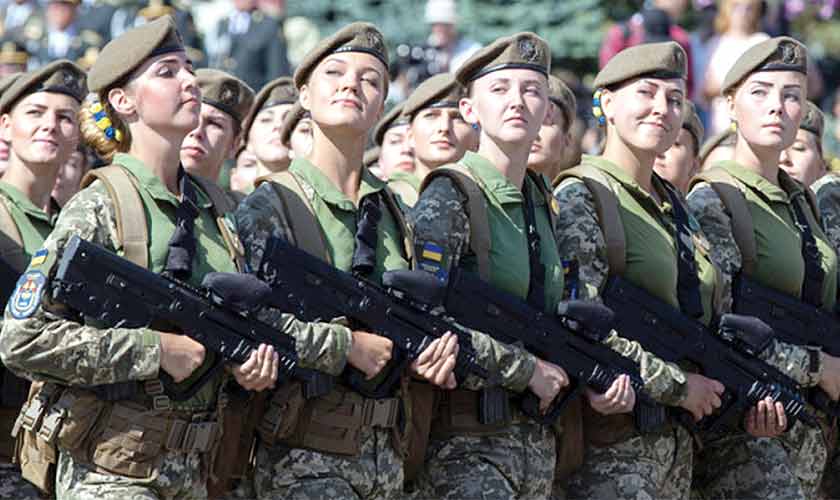 Women in Ukrainian military. — Image courtesy: Web