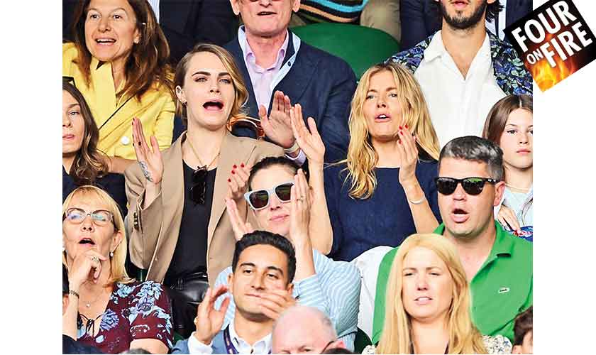 Several stars come out for Wimbledon