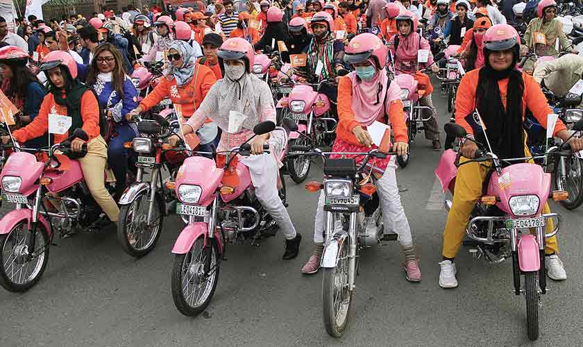 Women riders can get cat-called on the streets. — Photo by Rahat Dar