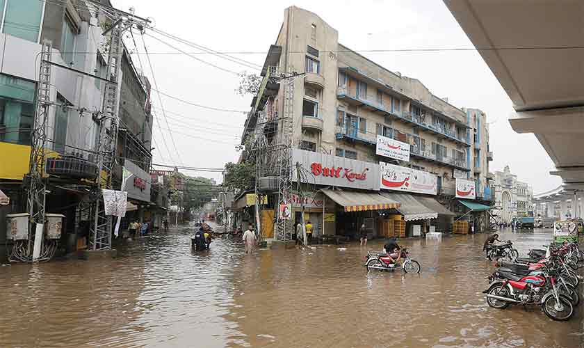 Urban flooding, exacerbated by climate change, rapid urbanisation and inadequate infrastructure, has serious implications for urban populations, including loss of life, property damage and disruption of daily lives. — Photo by Rahat Dar