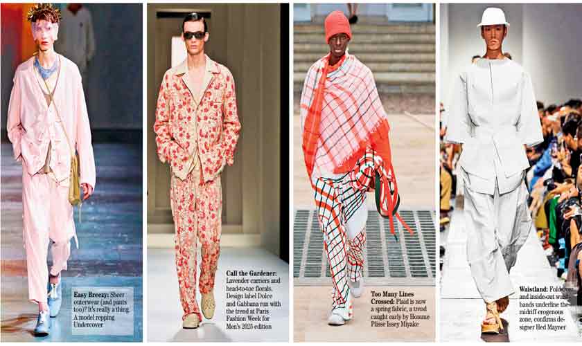 The spring 2025 menswear shows reflect the chaotic state of fashion