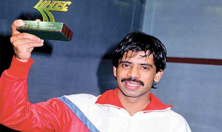 Jahangir Khan has won the World Squash Championship multiple times.