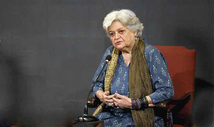 Salima Hashmi, in her introductory speech, described Sri Lanka, Bangladesh and Pakistan as “juvenile” neighbours.