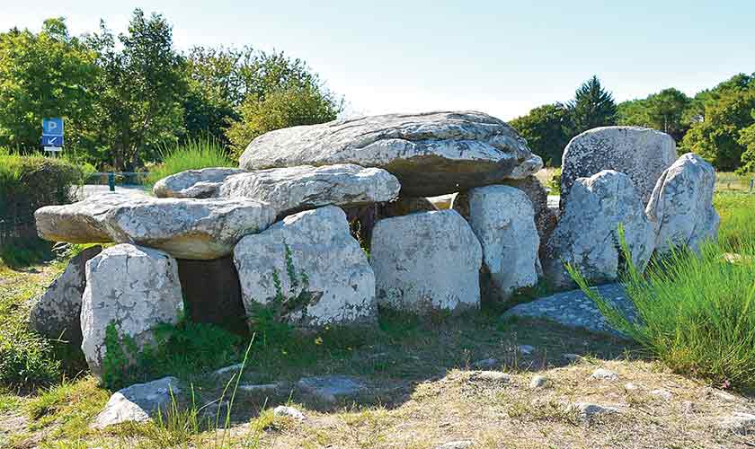 The Kermario dolmen at Carnac alignments.