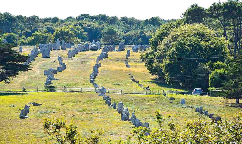 The Menec alignments at Carnac.