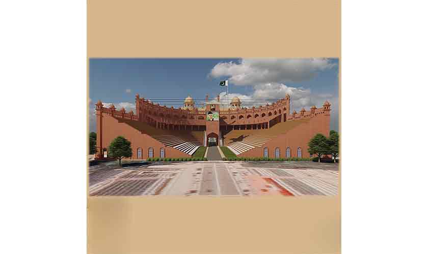 Projections of the expansion of the joint checkpost at Wagha Border.