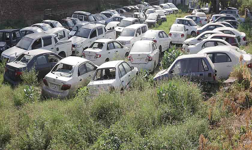 A senior superintendent of the Lahore police, requesting anonymity, says that selling confiscated vehicles is a violation of police procedures and law. — Photo by Rahat Dar