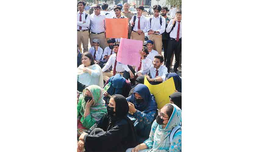 “We treat our students as a law and order issue, not an asset,” says Ammar Ali Jan. — Photos by Rahat Dar