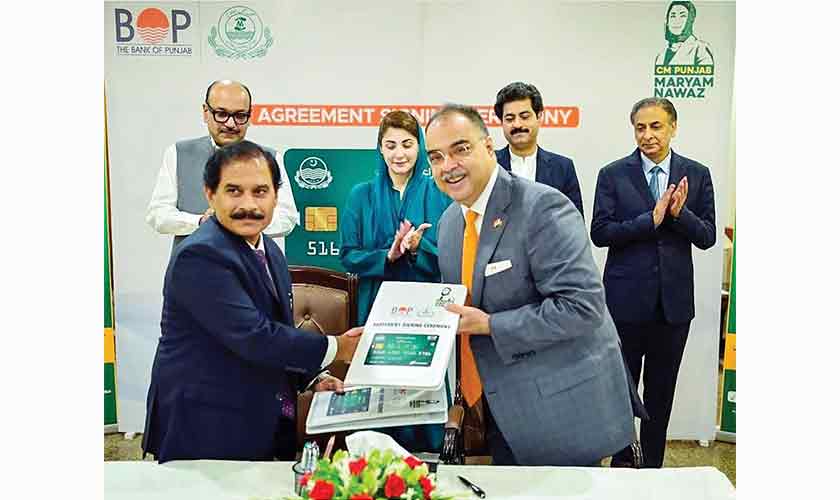 SWD Secretary Javed Akhtar Mahmood and Bank of Punjab representative at the MoU signing ceremony. — Photo: Supplied