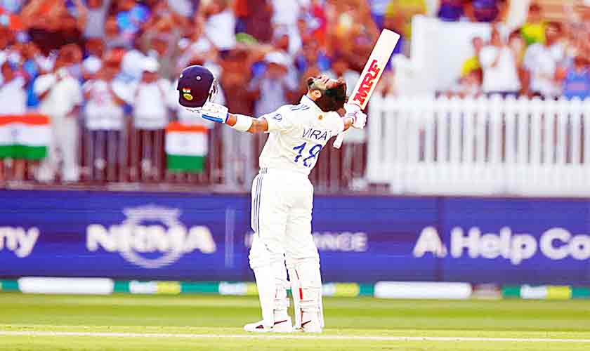 Kohli joins elite club with another hundred