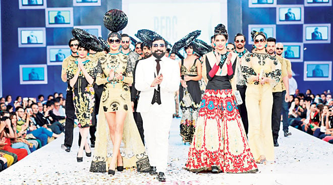 Ali Xeeshan is known to add more than a hint of drama on the runway with his outlandish styling. The designer has come a long in less than five years with two theatre studios in Lahore and Karachi