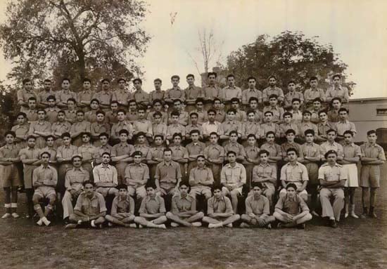 A C.M.T. company: H.M. Close seated in the middle, fifth  from left.