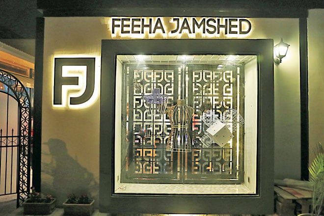 Better late than never: Designer Feeha Jamshed opened her first flagship store on E street just weeks ago, much to everyone's delight.