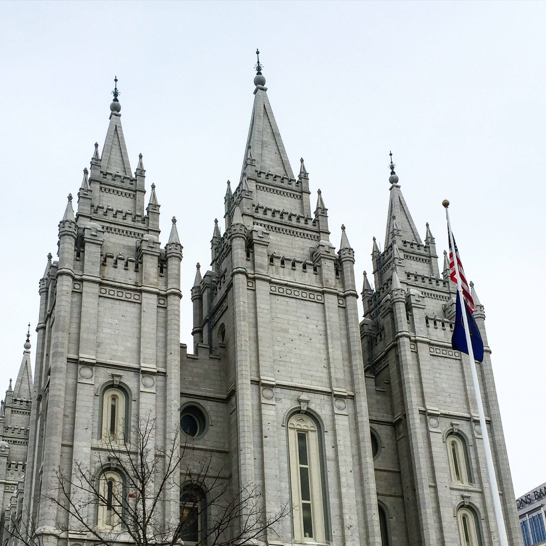 Mormon Temple at Salt Lake City.