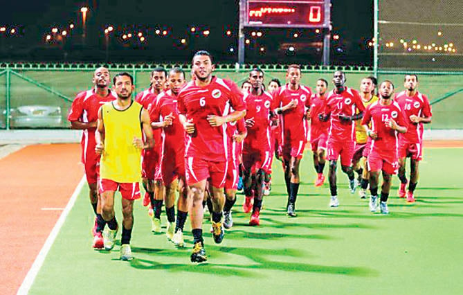 Oman's national hockey team.