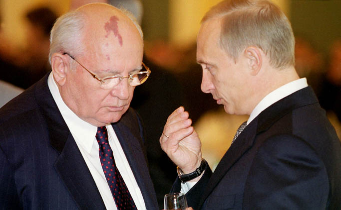 Gorbachev and Putin.