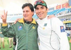 CAN THEY MAKE A DIFFERENCE? Mohsin Khan (left) and Misbah-ul-Haq are part of a high-powered cricket committee formed by the PCB