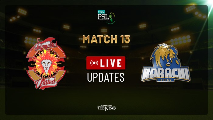 PSL Live Cricket Score Match-13: Islamabad United vs Karachi Kings