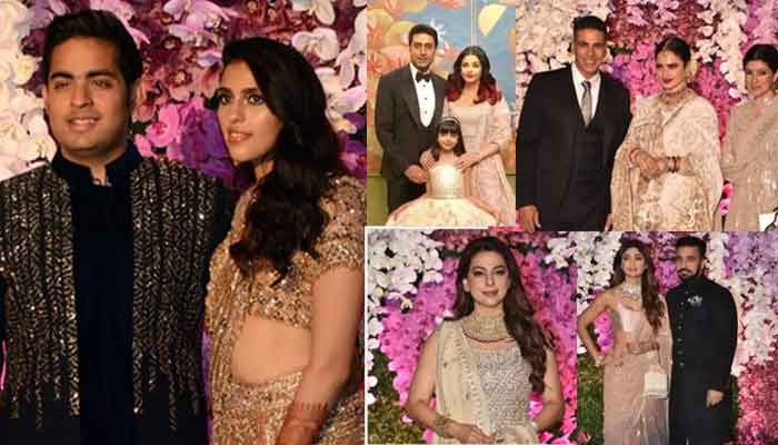 Video: Akash Ambani, Shokla Mehta host starry reception after wedding ...