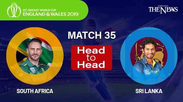 South Africa Vs Sri Lanka Head To Head Icc World Cup 2019 3429